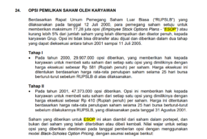 Tiga jenis Employee Stock Option Plan